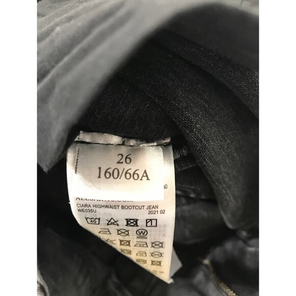 AllSaints Jeans Ciara High Waist Bootcut Charcoal Gray Denim Women 26 / 2 - Picture 7 of 12